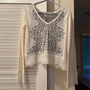 Free People Cropped Sweater